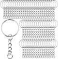 Schlüsselringe: 120 Stk, 25mm, silber
