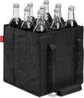 Trinkflasche — reißfest, klappbar, schwarz